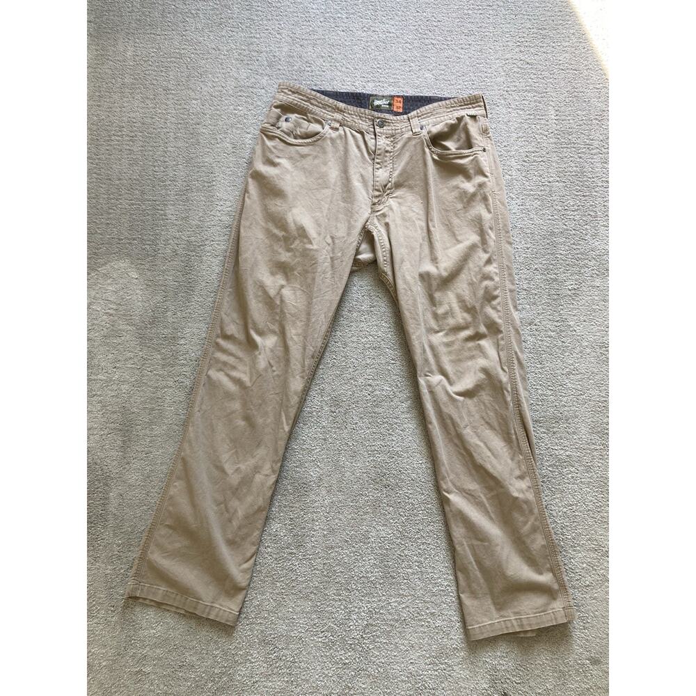 Howler Bros Frontside 5 Pocket Pants Mens 34x32 Khaki Brown Outdoor Utility